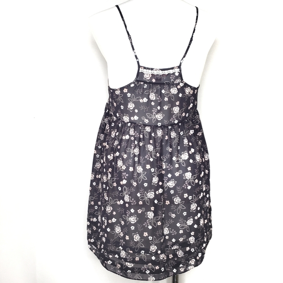 VS Angels Floral Semi Sheer Baby Doll Negligee Lg - Picture 5 of 10